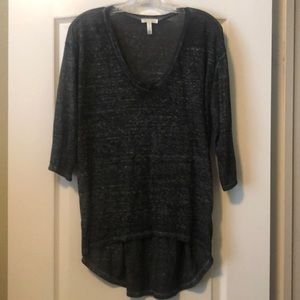 Dark grey burnout tee